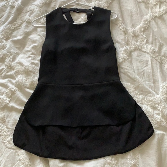 BCBGMaxAzria Tops - BCBG black caged top